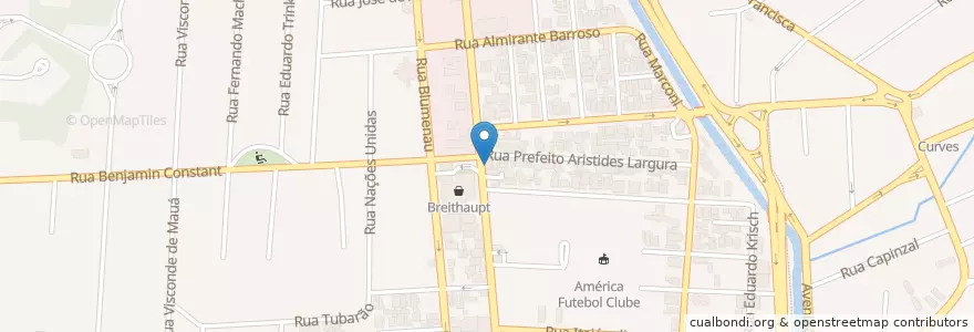 Mapa de ubicacion de Copa 70 en 巴西, 南部, 圣卡塔琳娜, Região Geográfica Intermediária De Joinville, Microrregião De Joinville, 若茵维莱.
