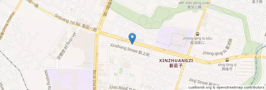 Mapa de ubicacion de 長老教會新庄仔教會 en Taiwán, Kaohsiung, 左營區.