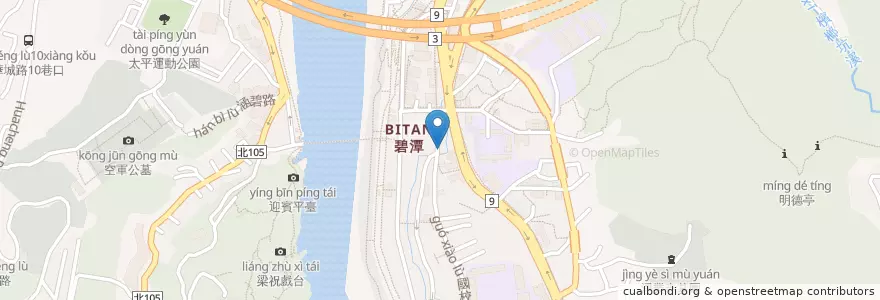 Mapa de ubicacion de 27號廚房 en Taïwan, Nouveau Taipei, Xindian.