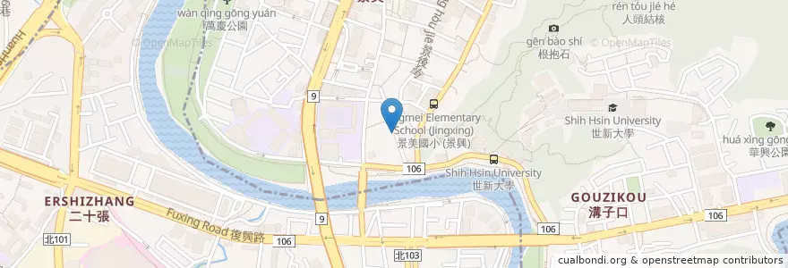 Mapa de ubicacion de 應善壇 en 臺灣, 新北市, 文山區.