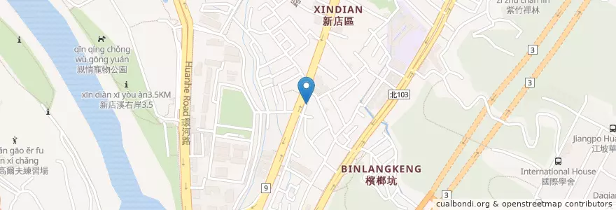 Mapa de ubicacion de 寶輝藥局 en تايوان, تايبيه الجديدة, 新店區.