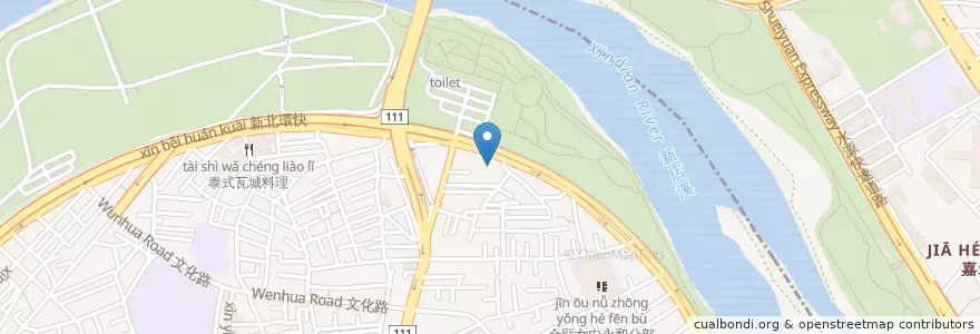 Mapa de ubicacion de 意鑾宮 en 臺灣, 新北市, 永和區.