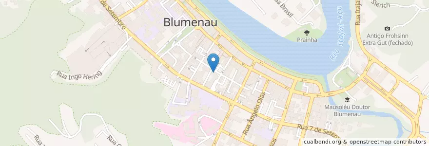 Mapa de ubicacion de MultiMoney en Brezilya, Güney Bölgesi, Santa Catarina, Região Geográfica Intermediária De Blumenau, Microrregião De Blumenau, Blumenau.