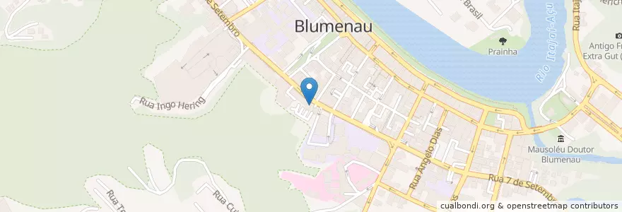 Mapa de ubicacion de Kumon en Brasil, Região Sul, Santa Catarina, Região Geográfica Intermediária De Blumenau, Microrregião De Blumenau, Blumenau.
