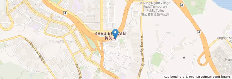 Mapa de ubicacion de 筲箕灣郵政局 Shau Kei Wan Post Office en Cina, Guangdong, Hong Kong, Hong Kong, Nuovi Territori, 東區 Eastern District.