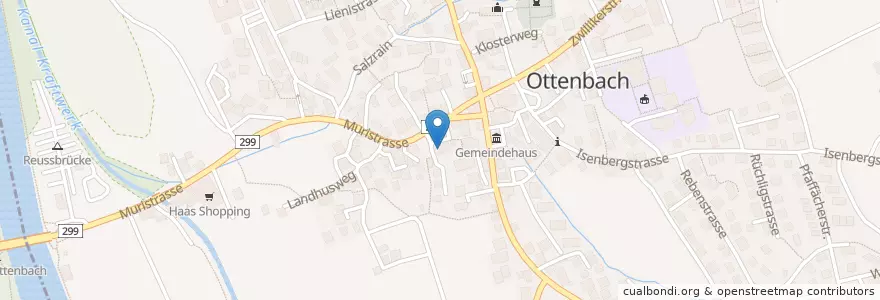 Mapa de ubicacion de Funk en سوئیس, زوریخ, Bezirk Affoltern, Ottenbach.