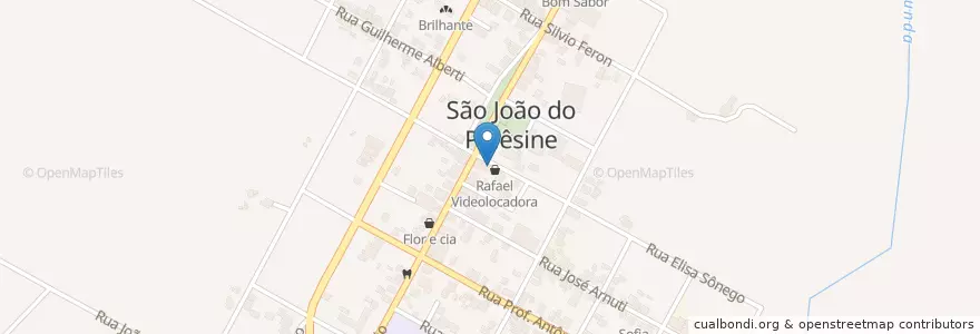 Mapa de ubicacion de Biblioteca Municipal en ブラジル, 南部地域, リオグランデ・ド・スル, Região Geográfica Intermediária De Santa Maria, Região Geográfica Imediata De Santa Maria, São João Do Polêsine.