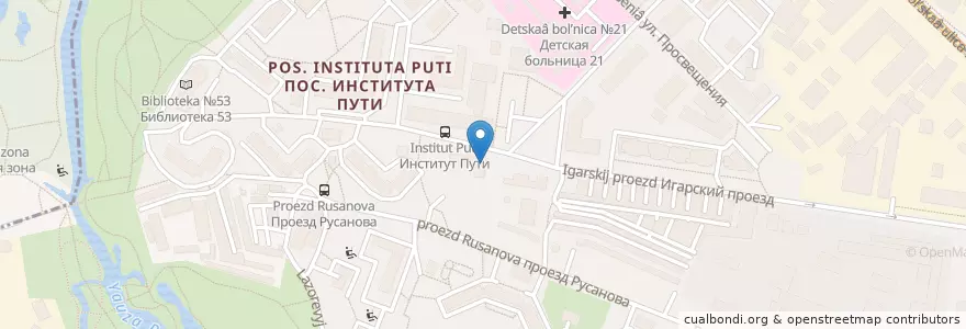 Mapa de ubicacion de Line coffeshop en Rusia, Distrito Federal Central, Москва, Северо-Восточный Административный Округ, Район Свиблово.