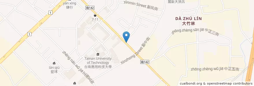 Mapa de ubicacion de 辣媽臭臭鍋 en Taiwan, Tainan, Yongkang District.