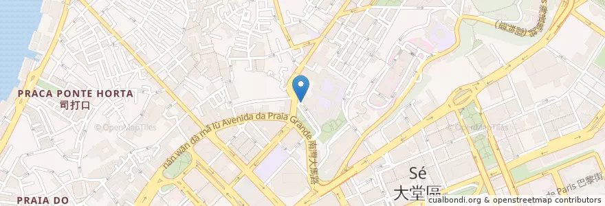 Mapa de ubicacion de 星展銀行 DBS Macau, Lda en China, Macao, Provincia De Cantón, Macao, 珠海市, 香洲区.