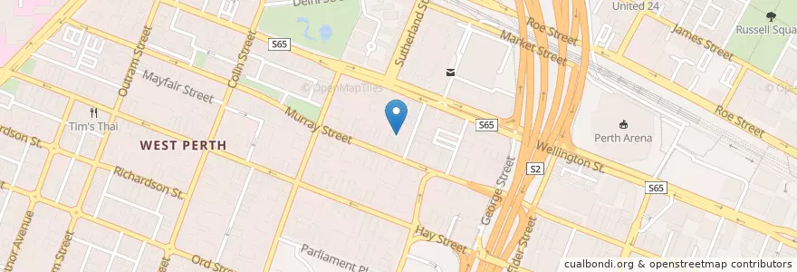 Mapa de ubicacion de Europcar en Australia, Australia Occidentale, City Of Perth.