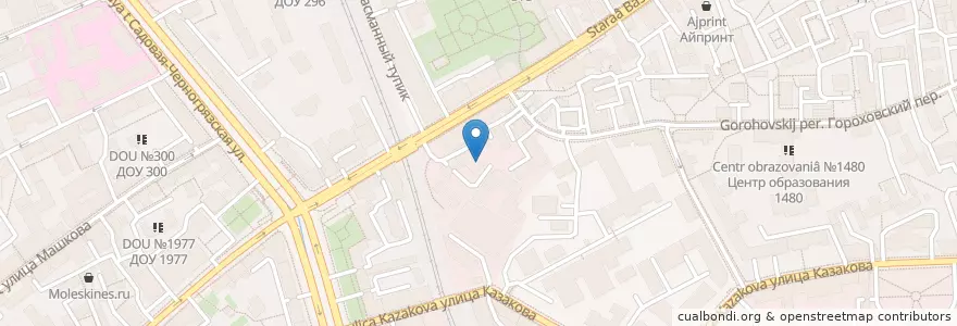 Mapa de ubicacion de Новый Акрополь en Rússia, Distrito Federal Central, Москва, Центральный Административный Округ, Басманный Район.