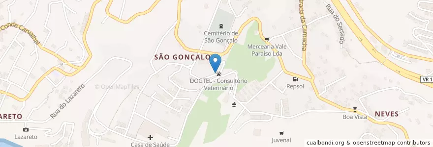 Mapa de ubicacion de Dogtel-Spa-Hotel-Reabilitação en 포르투갈, São Gonçalo.