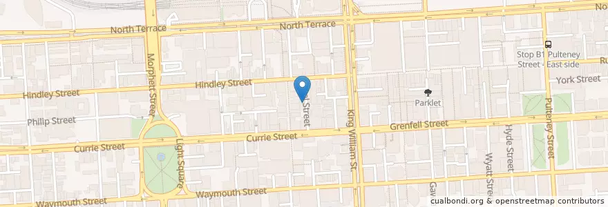 Mapa de ubicacion de Clever Little Taylor en استرالیا, South Australia, Adelaide, Adelaide City Council.