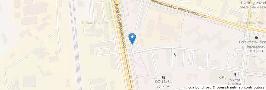 Mapa de ubicacion de Отделение связи №117324 en Russia, Central Federal District, Moscow, Southern Administrative Okrug, Nagatino-Sadovniki District.