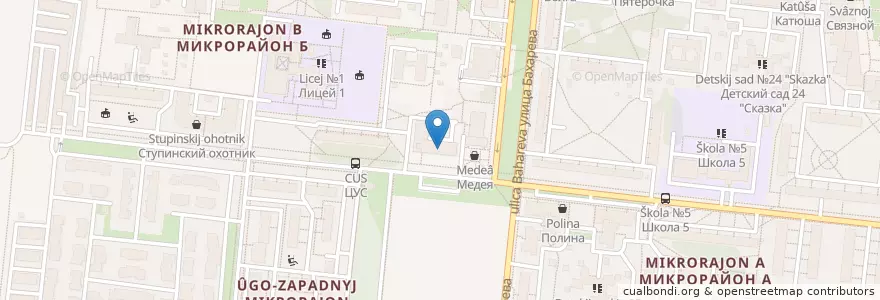 Mapa de ubicacion de АТС-2 en Russia, Distretto Federale Centrale, Oblast' Di Mosca, Городской Округ Ступино.