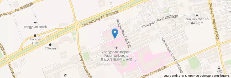 Mapa de ubicacion de 新特药商店 en China, Shanghai, 徐汇区.