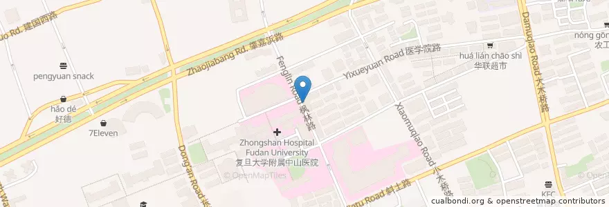 Mapa de ubicacion de 汇丰大药房 en China, Xangai, 徐汇区.