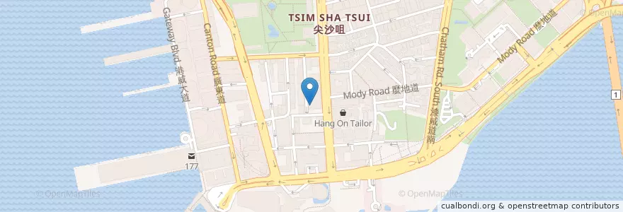 Mapa de ubicacion de Monster sushi en China, Guangdong, Hongkong, New Territories, 油尖旺區 Yau Tsim Mong District.