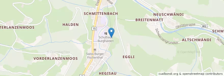 Mapa de ubicacion de Robidog en 스위스, 취리히, Bezirk Hinwil, Fischenthal.