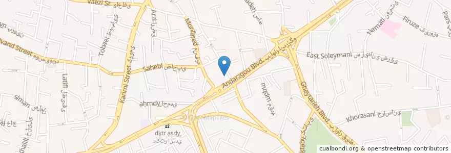 Mapa de ubicacion de مسجد مفتخر en Iran, Téhéran, شهرستان شمیرانات, Téhéran, بخش رودبار قصران.