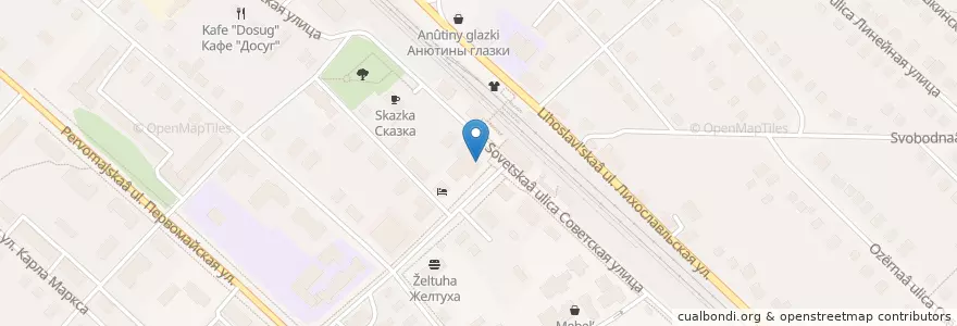 Mapa de ubicacion de пиццерия en Rusia, Distrito Federal Central, Óblast De Tver, Лихославльский Район, Городское Поселение Лихославль.