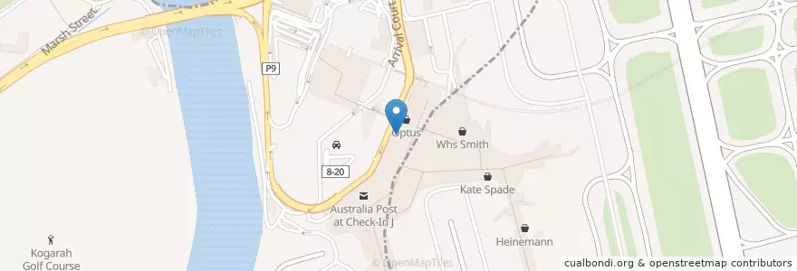 Mapa de ubicacion de Avis en Australië, Nieuw-Zuid-Wales, Bayside Council, Sydney.