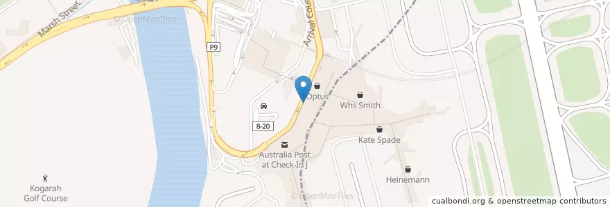 Mapa de ubicacion de Anz en Australien, Neusüdwales, Bayside Council, Sydney.