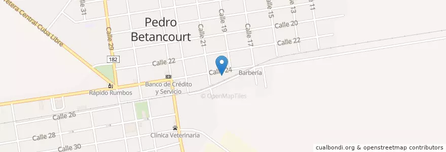Mapa de ubicacion de Cabaré de Edy en 쿠바, Matanzas, Pedro Betancourt.
