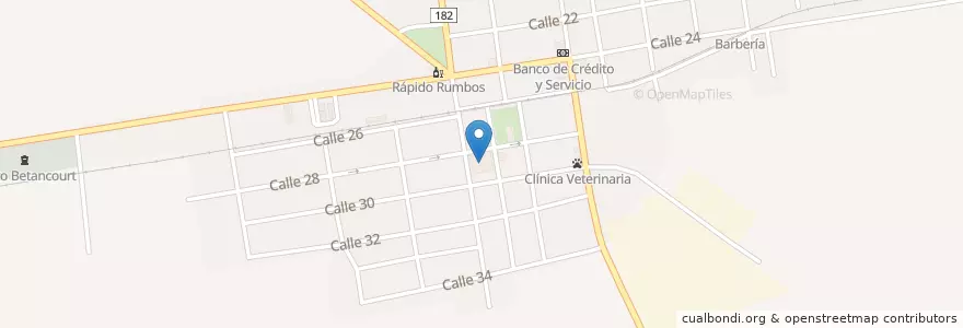 Mapa de ubicacion de Escuela Primaria José Antonio Echeverría en Куба, Матансас, Pedro Betancourt.
