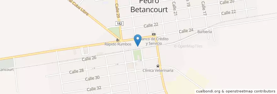 Mapa de ubicacion de Casa de la Cultura Municipal en کوبا, Matanzas, Pedro Betancourt.