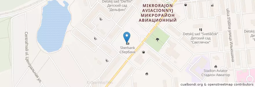 Mapa de ubicacion de Сбербанк en Rusia, Центральный Федеральный Округ, Московская Область, Городской Округ Домодедово.