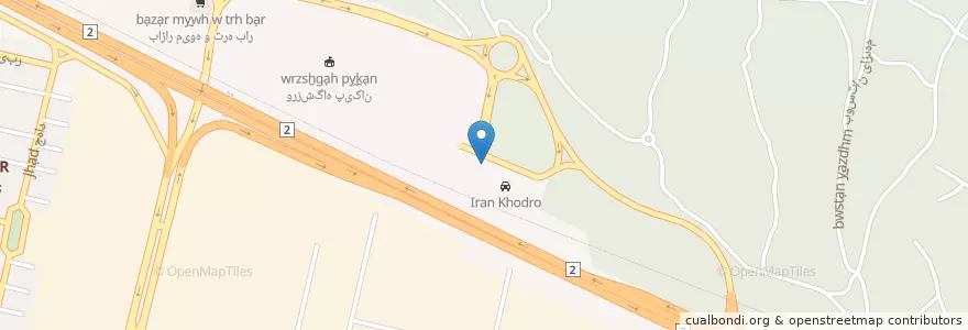 Mapa de ubicacion de ایستگاه تاکسی مترو ایران خودرو en ایران, استان تهران, شهرستان تهران, تهران, بخش مرکزی شهرستان تهران.