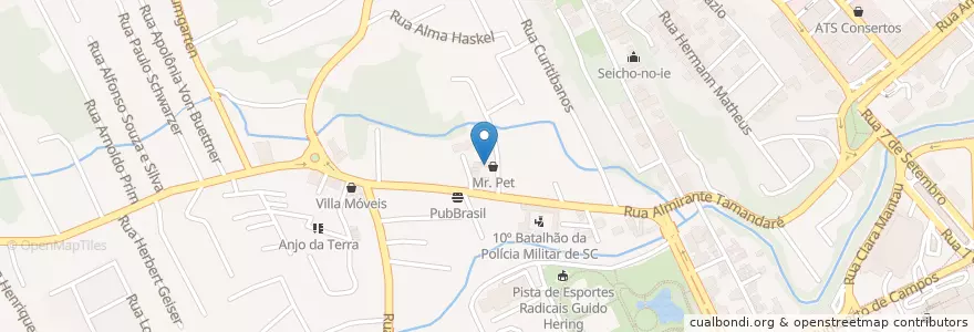 Mapa de ubicacion de Farmácia FarmaVida en 巴西, 南部, 圣卡塔琳娜, Região Geográfica Intermediária De Blumenau, Microrregião De Blumenau, 布盧梅瑙.