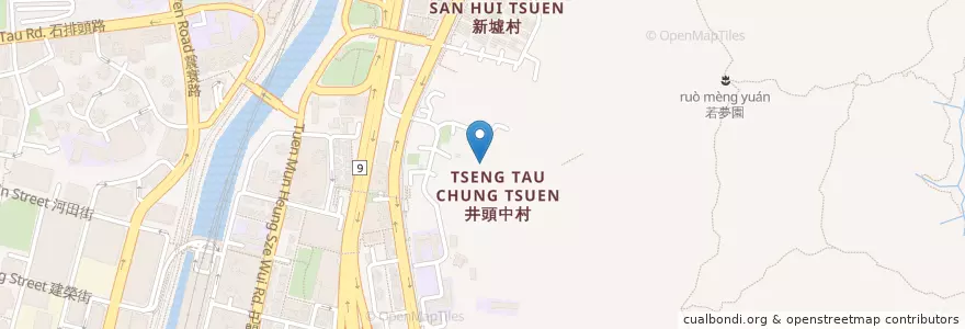 Mapa de ubicacion de 井頭中村公廁 Tseng Tau Chung Tsuen Public Toilet en 中国, 香港 Hong Kong, 广东省, 新界 New Territories, 屯門區 Tuen Mun District.