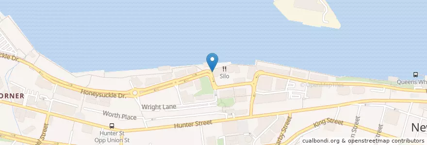 Mapa de ubicacion de The Dockyard en Australië, Nieuw-Zuid-Wales, Newcastle City Council, Newcastle-Maitland.