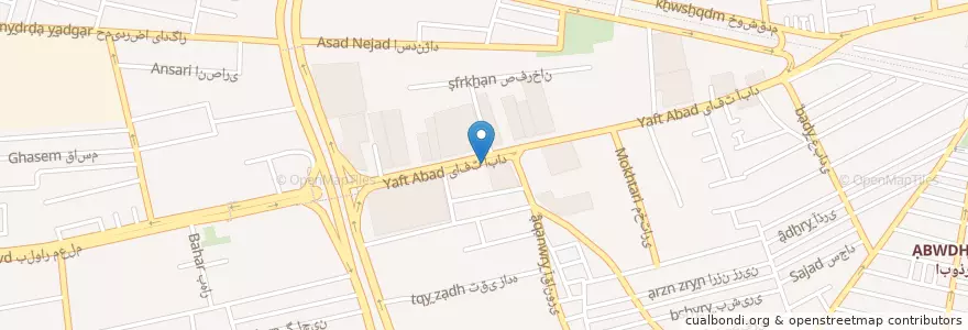 Mapa de ubicacion de گردشگری en イラン, テヘラン, شهرستان تهران, テヘラン, بخش مرکزی شهرستان تهران.