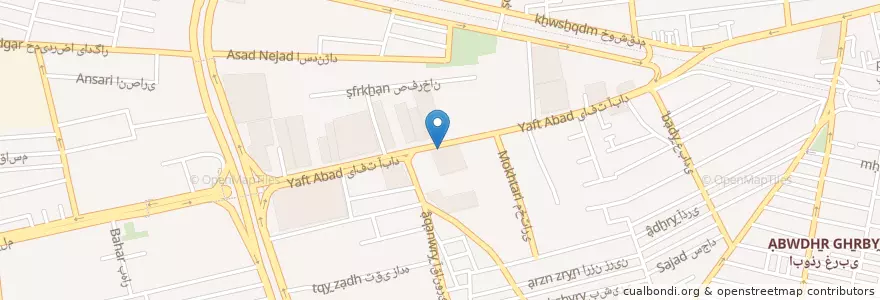 Mapa de ubicacion de بازار مبل en イラン, テヘラン, شهرستان تهران, テヘラン, بخش مرکزی شهرستان تهران.