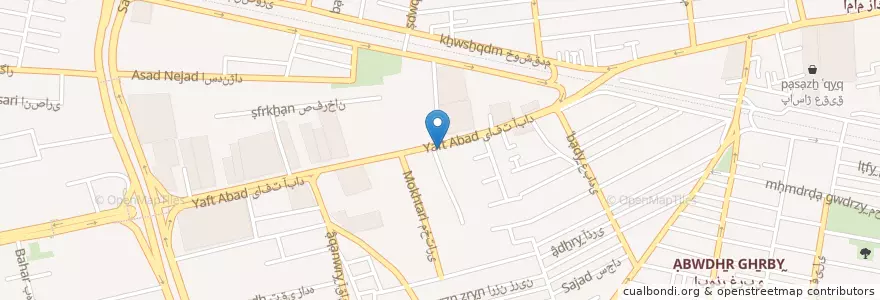 Mapa de ubicacion de دبیرستان علامه طباطبایی en 이란, 테헤란, شهرستان تهران, 테헤란, بخش مرکزی شهرستان تهران.