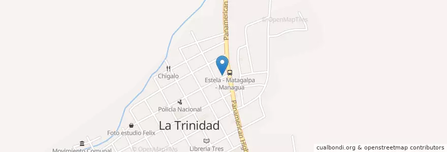 Mapa de ubicacion de Purina la Trinidad en Nicaragua, Estelí, La Trinidad (Municipio).