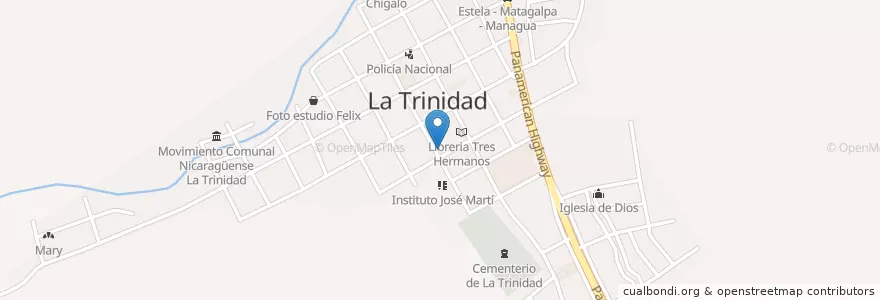 Mapa de ubicacion de Preescolar Iván Leivras en نیکاراگوئه, Estelí, La Trinidad (Municipio).