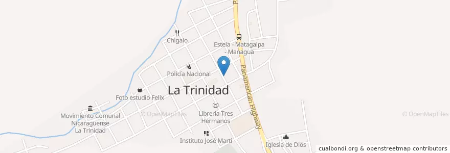 Mapa de ubicacion de Cooperativa Moderna R.L. en نيكاراجوا, Estelí, La Trinidad (Municipio).