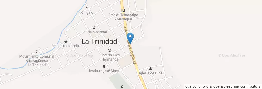 Mapa de ubicacion de Iglesia Pentecostal en ニカラグア, エステリ県, La Trinidad (Municipio).