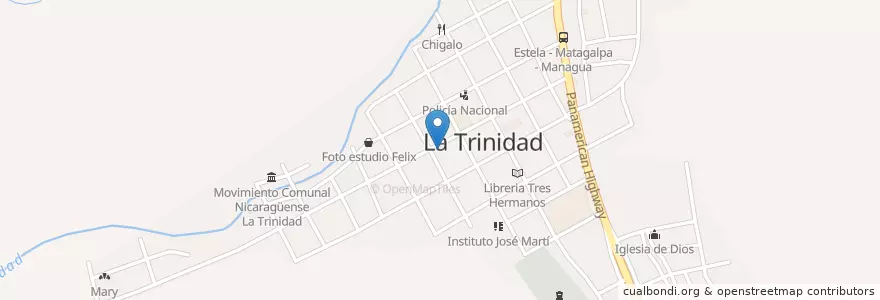 Mapa de ubicacion de Laboratorios la Union en Nicaragua, Estelí, La Trinidad (Municipio).