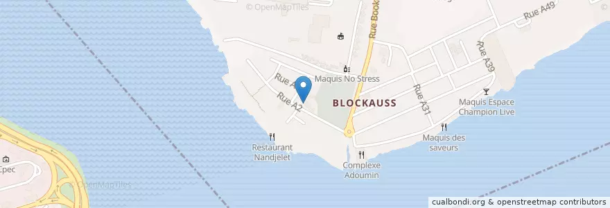 Mapa de ubicacion de Epp Blokoss 1 en Elfenbeinküste, Abidjan, Cocody.