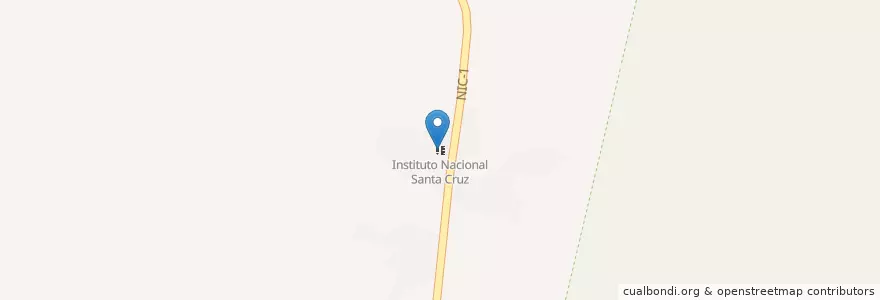 Mapa de ubicacion de Instituto Nacional Santa Cruz en ニカラグア, エステリ県, Estelí (Municipio).