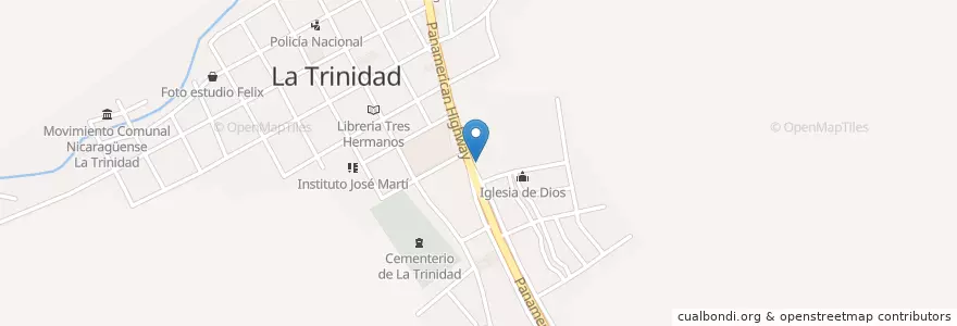 Mapa de ubicacion de Comedor Ileana en نيكاراجوا, Estelí, La Trinidad (Municipio).