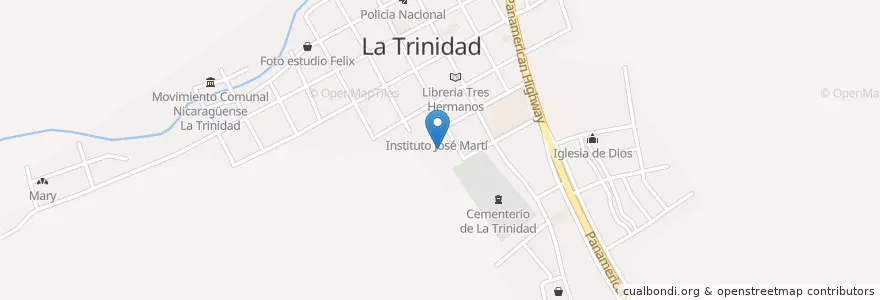Mapa de ubicacion de Instituto José Martí en 니카라과, Estelí, La Trinidad (Municipio).