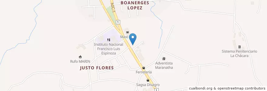 Mapa de ubicacion de Petronic Estelí en Nikaragua, Estelí, Estelí (Municipio), Estelí.