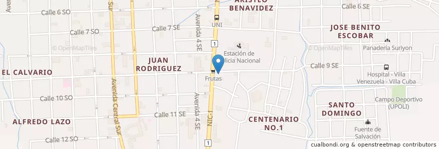 Mapa de ubicacion de Farmacia Fiallos en 尼加拉瓜, Estelí, Estelí (Municipio), Estelí.